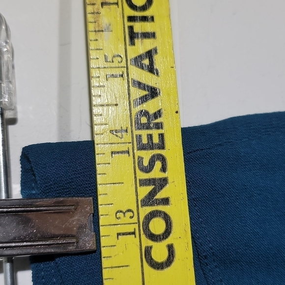 𝅺EILEEN Fisher Teal Women's Stretch Slim Ankle Pants - Picture 6 of 10